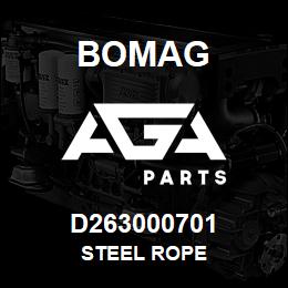 D263000701 Bomag Steel rope | AGA Parts