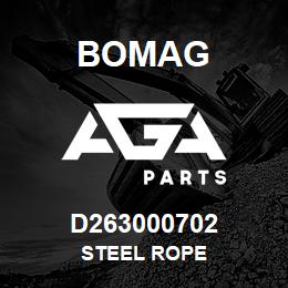 D263000702 Bomag Steel rope | AGA Parts