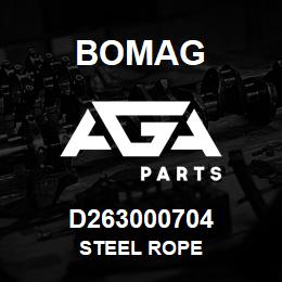 D263000704 Bomag Steel rope | AGA Parts