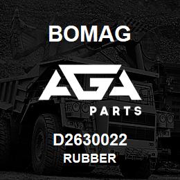 D2630022 Bomag Rubber | AGA Parts