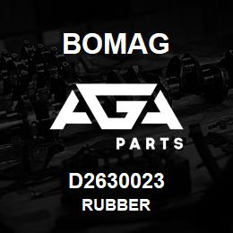 D2630023 Bomag Rubber | AGA Parts