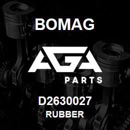 D2630027 Bomag Rubber | AGA Parts