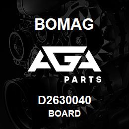 D2630040 Bomag Board | AGA Parts