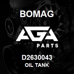 D2630043 Bomag Oil tank | AGA Parts