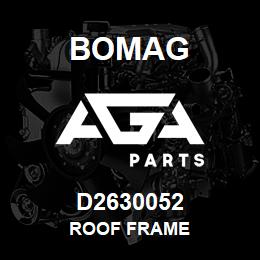 D2630052 Bomag Roof frame | AGA Parts