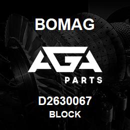 D2630067 Bomag Block | AGA Parts