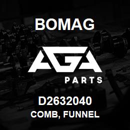 D2632040 Bomag Comb, funnel | AGA Parts