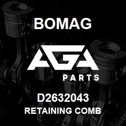 D2632043 Bomag Retaining comb | AGA Parts