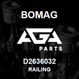 D2636032 Bomag Railing | AGA Parts