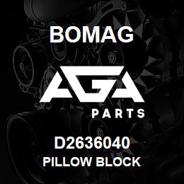 D2636040 Bomag Pillow block | AGA Parts