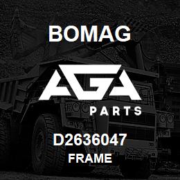 D2636047 Bomag Frame | AGA Parts