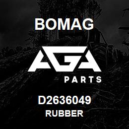 D2636049 Bomag Rubber | AGA Parts