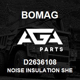 D2636108 Bomag Noise insulation sheet | AGA Parts