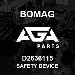 D2636115 Bomag Safety device | AGA Parts