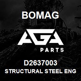 D2637003 Bomag Structural steel engineering | AGA Parts