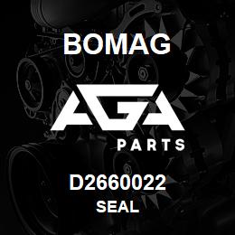 D2660022 Bomag Seal | AGA Parts