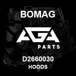 D2660030 Bomag Hoods | AGA Parts