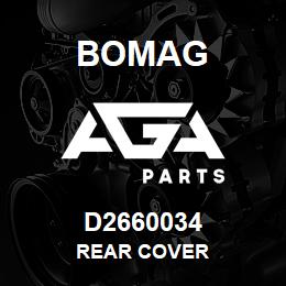 D2660034 Bomag Rear cover | AGA Parts
