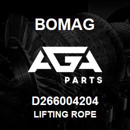 D266004204 Bomag Lifting rope | AGA Parts