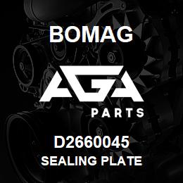 D2660045 Bomag Sealing plate | AGA Parts