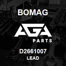 D2661007 Bomag Lead | AGA Parts