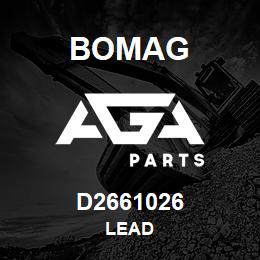 D2661026 Bomag Lead | AGA Parts