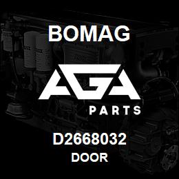 D2668032 Bomag Door | AGA Parts