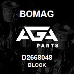 D2668048 Bomag Block | AGA Parts