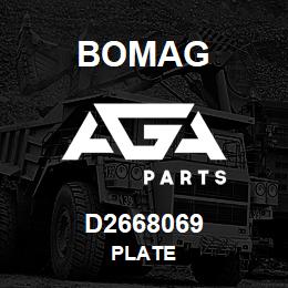D2668069 Bomag Plate | AGA Parts