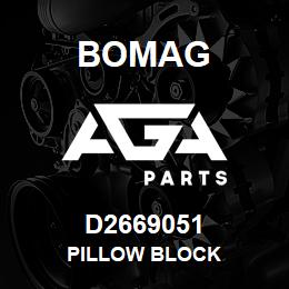 D2669051 Bomag Pillow block | AGA Parts