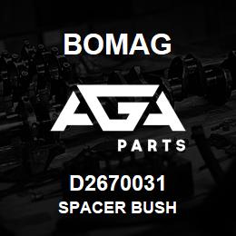 D2670031 Bomag Spacer bush | AGA Parts