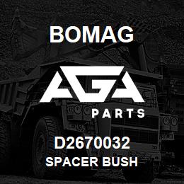 D2670032 Bomag Spacer bush | AGA Parts