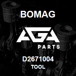 D2671004 Bomag Tool | AGA Parts