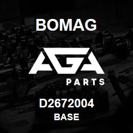 D2672004 Bomag Base | AGA Parts