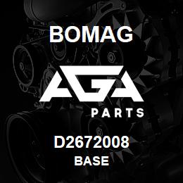 D2672008 Bomag Base | AGA Parts