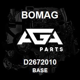 D2672010 Bomag Base | AGA Parts