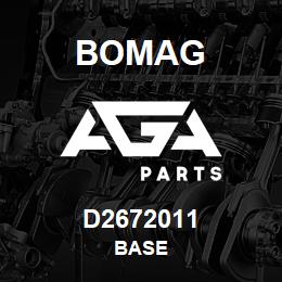D2672011 Bomag Base | AGA Parts