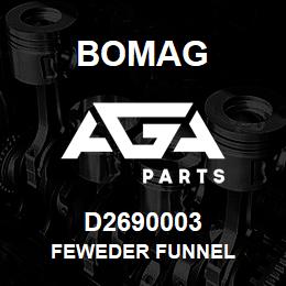 D2690003 Bomag Feweder funnel | AGA Parts