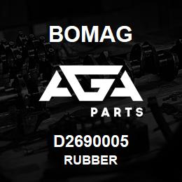 D2690005 Bomag Rubber | AGA Parts