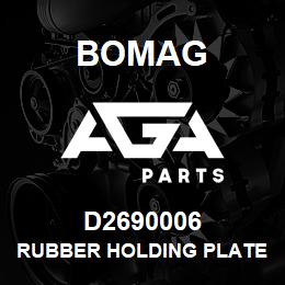 D2690006 Bomag Rubber holding plate | AGA Parts