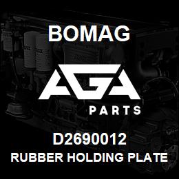 D2690012 Bomag Rubber holding plate | AGA Parts