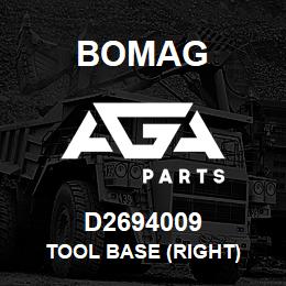 D2694009 Bomag Tool base (Right) | AGA Parts