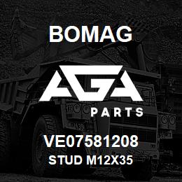 VE07581208 Bomag STUD M12X35 | AGA Parts