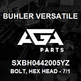 SXBH0442005YZ Buhler Versatile BOLT, HEX HEAD - 7/16" X 2" GR-5 | AGA Parts