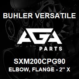 SXM200CPG90 Buhler Versatile ELBOW, FLANGE - 2" X 2" (POLY) | AGA Parts