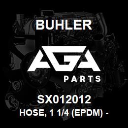 SX012012 Buhler Hose, 1 1/4 (EPDM) - Bulk Material: Order SX012012SRV | AGA Parts