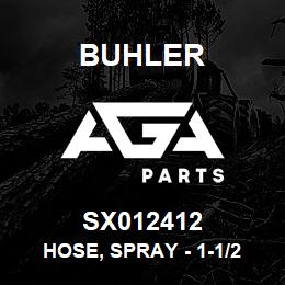 SX012412 Buhler Hose, Spray - 1-1/2 EPDM (specify length in Ft) | AGA Parts