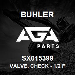 SX015399 Buhler Valve, Check - 1/2 FNPT x 1/2 FNPT (Brass) | AGA Parts