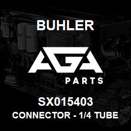 SX015403 Buhler Connector - 1/4 Tube x 1/8MNPT (Poly) | AGA Parts