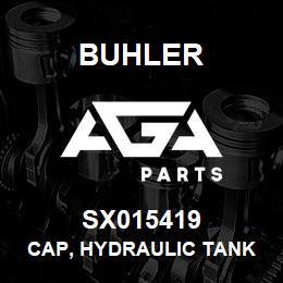 SX015419 Buhler Cap, Hydraulic Tank - 2 Non-Vented (Aluminum) | AGA Parts